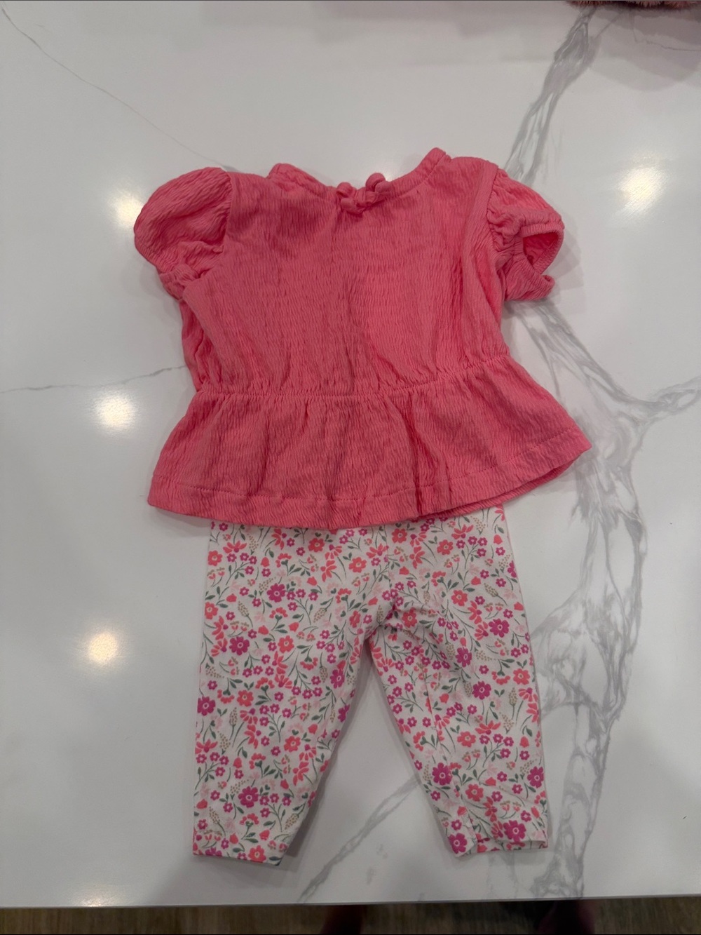 Carter's Coral Pink Baby Shorts